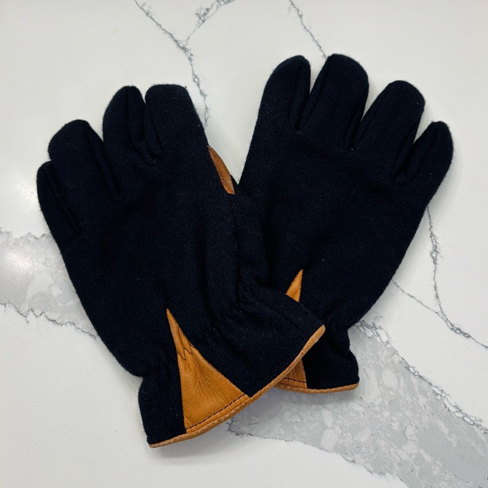 Saranac Unisex Large Premium Black Wool Winter Work Gloves